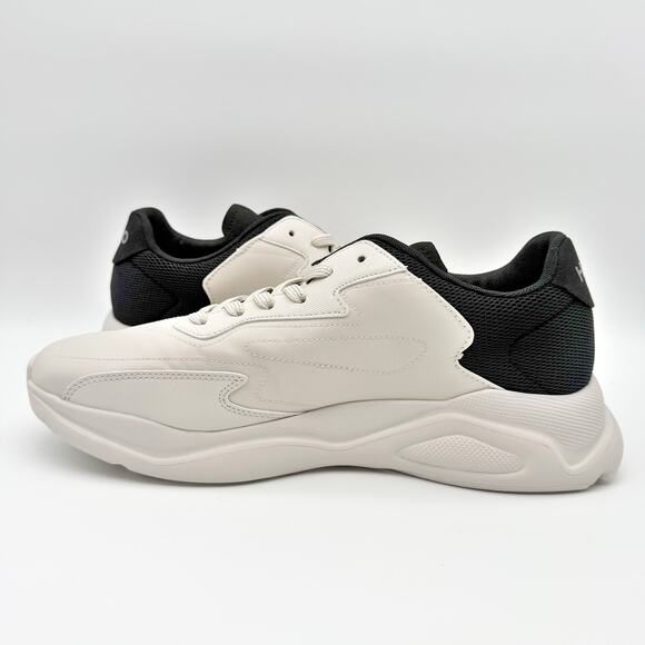 HUGO Mens Leon Running Sneaker US 12 EU 45 Light Grey White Athletic NIB main image 8